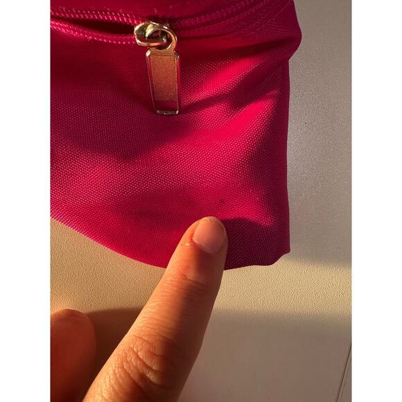 Vintage 90s Y2K Tournell Zip Fanny Pack Adjustable Waist Buckle Closure Pink - Picture 8 of 8